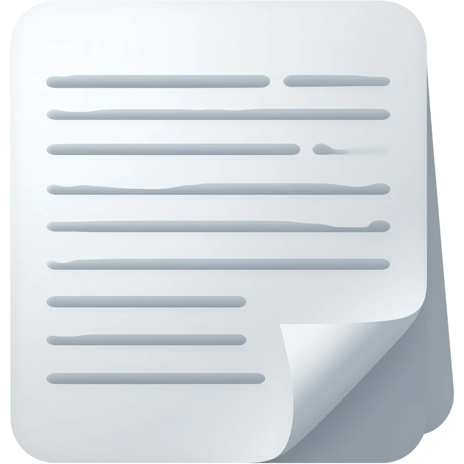 white document emoji