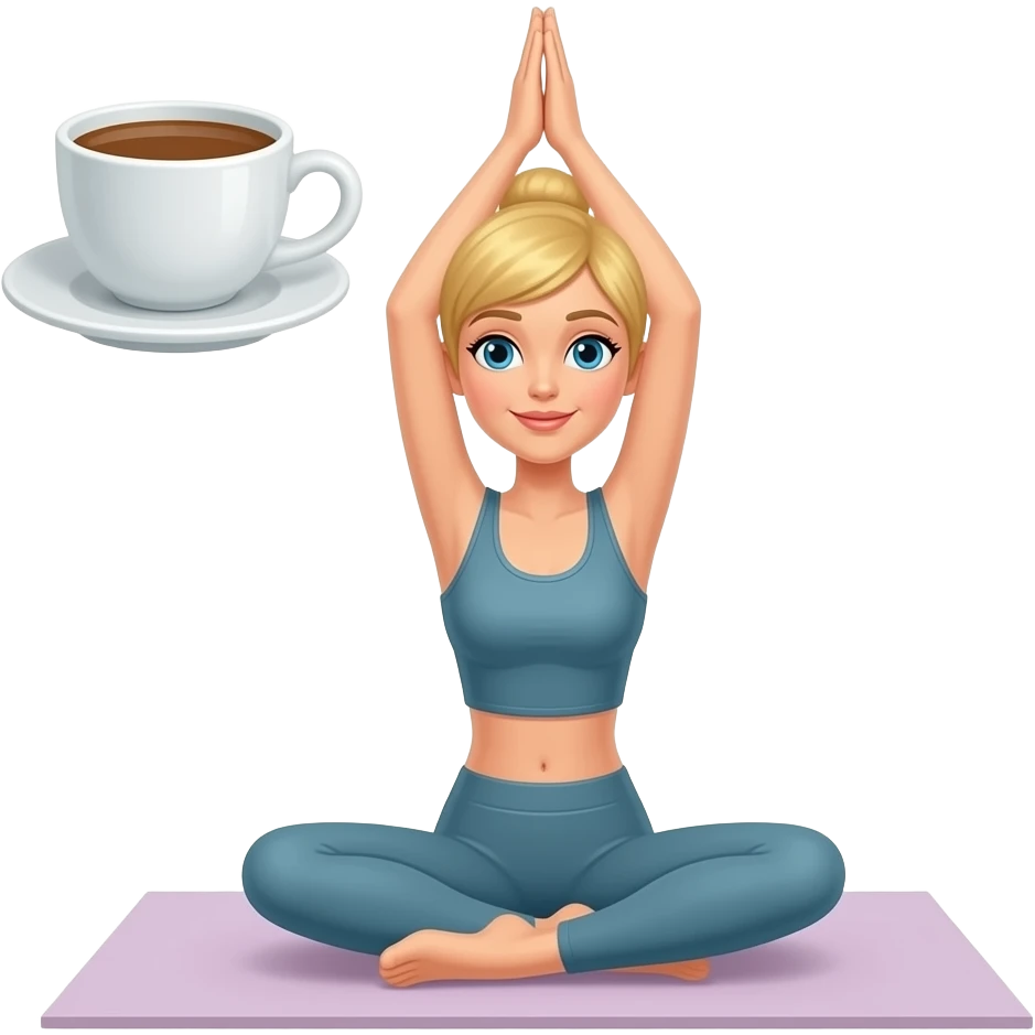 👱🏻‍♀️ 🧘🏼‍♀️☕️🍁🍂 emoji