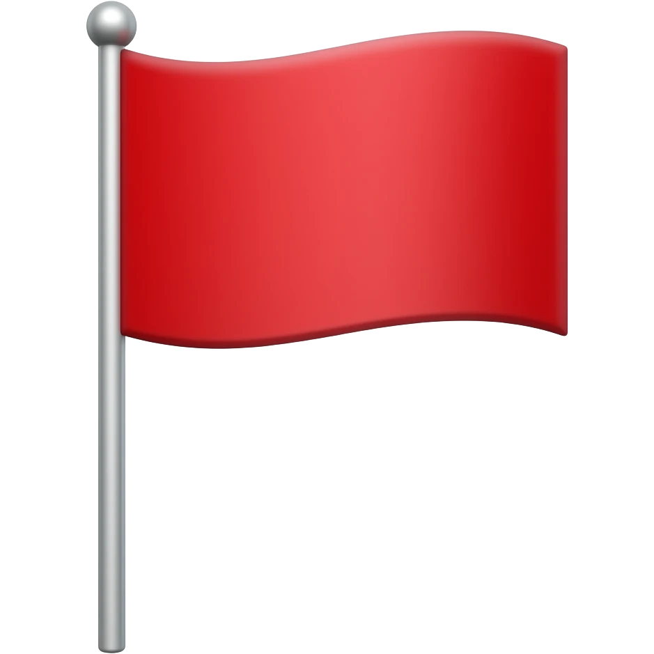 red triangular flag on stick emoji