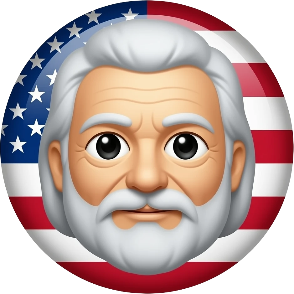 can you do this exact emoji of Willie Nelson but make him patriotic ...