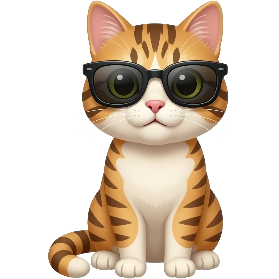 Cat wearing sunglasses emoji