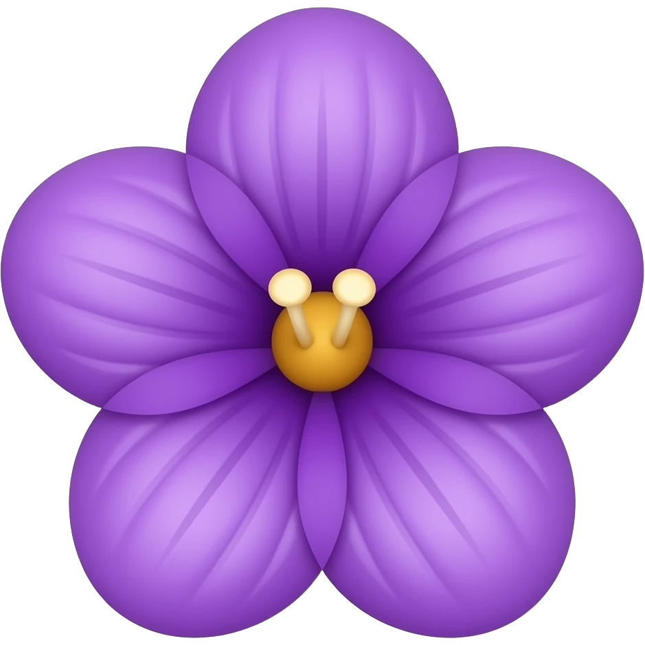 Make a purple folwer emoji