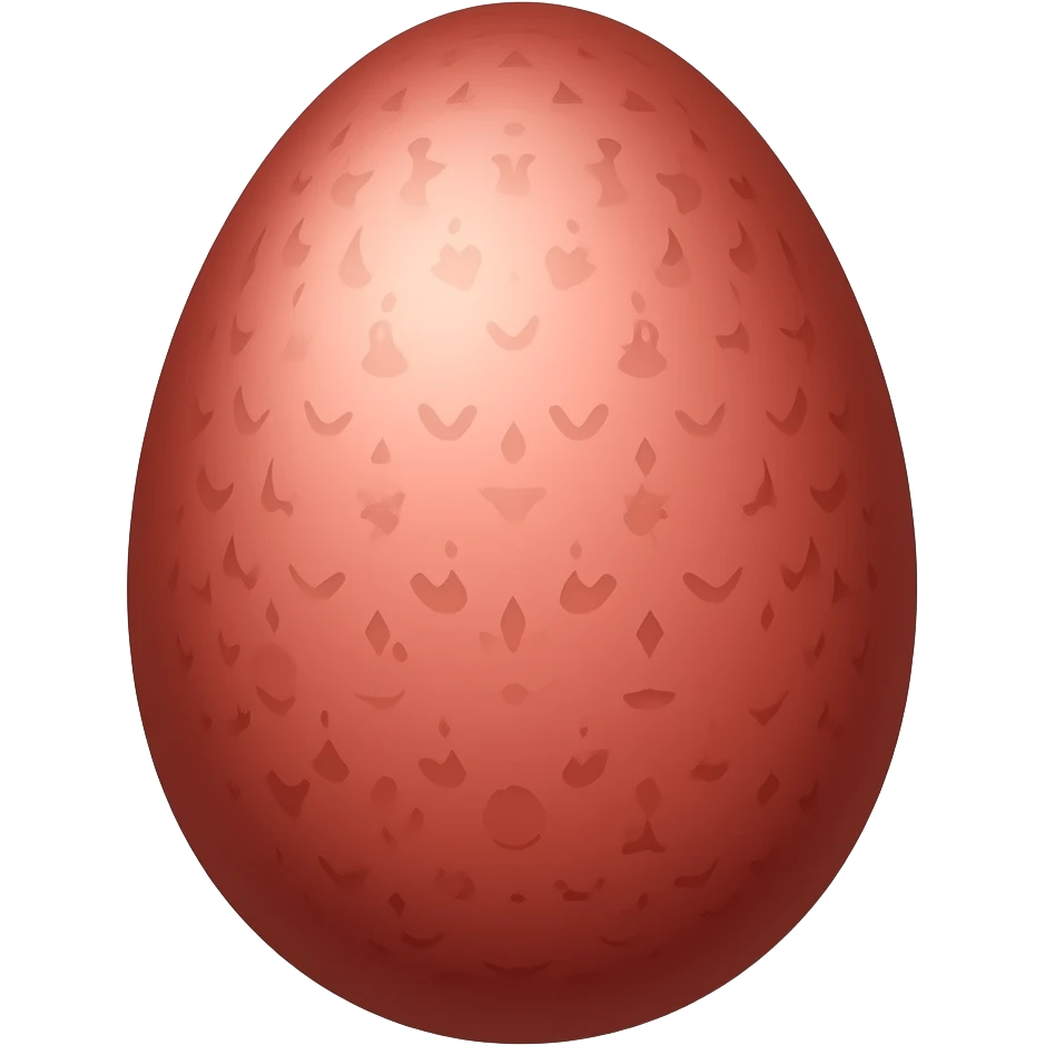 A red egg emoji