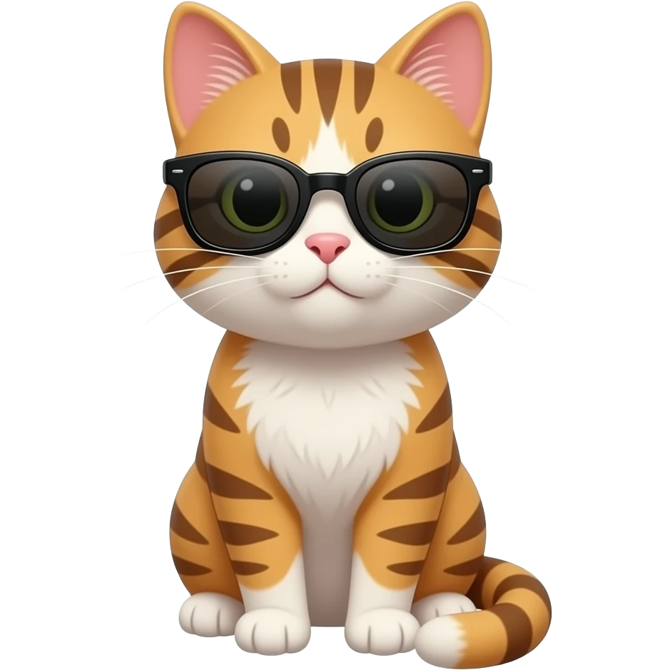Cat wearing sunglasses emoji