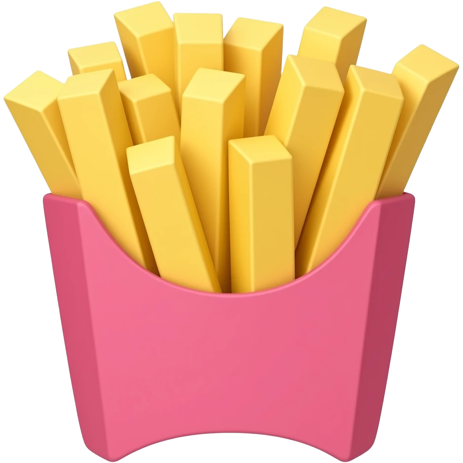 pink fries emoji