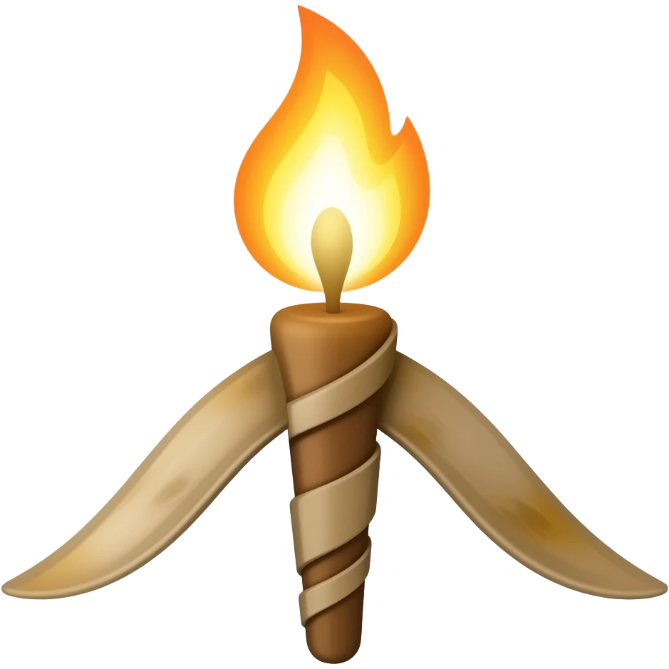 lit torch emoji