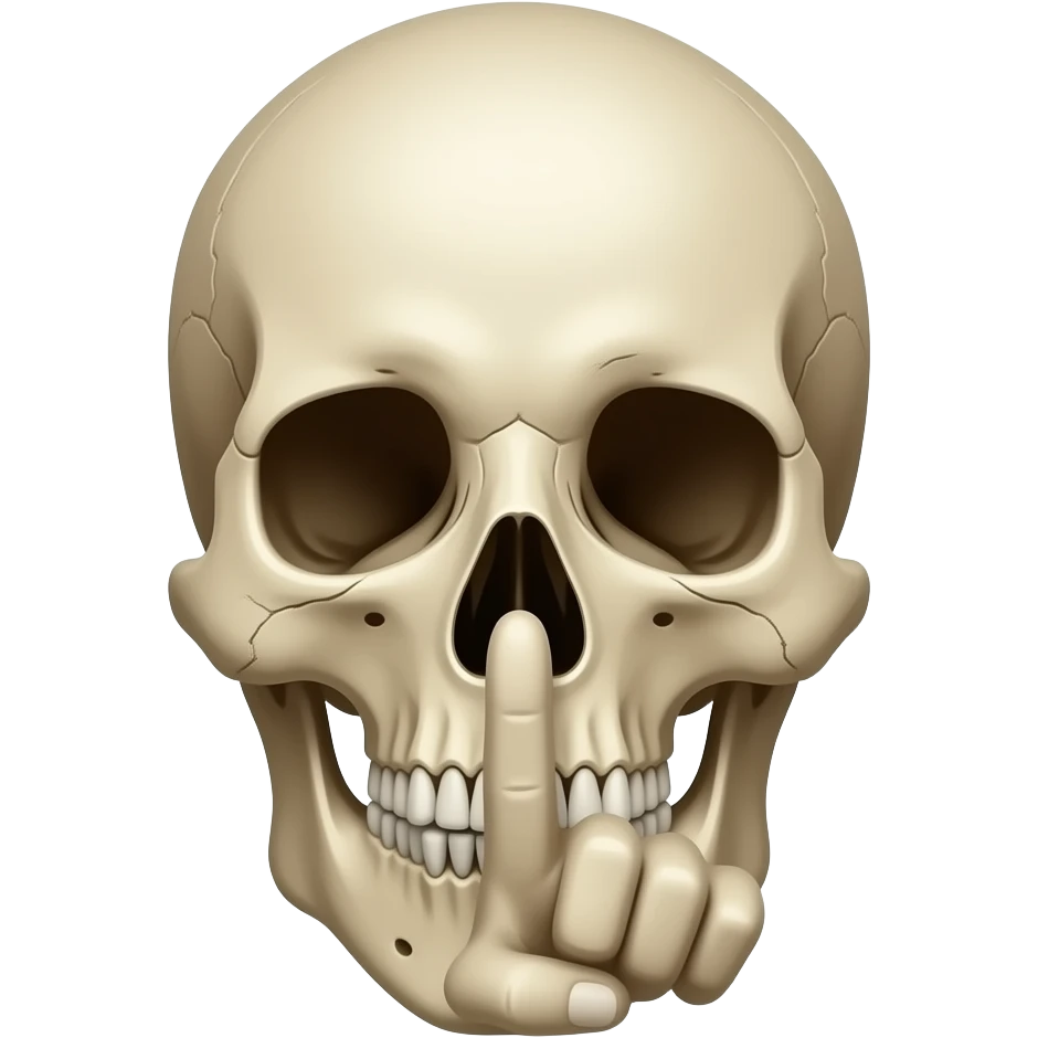 💀🤫 emoji