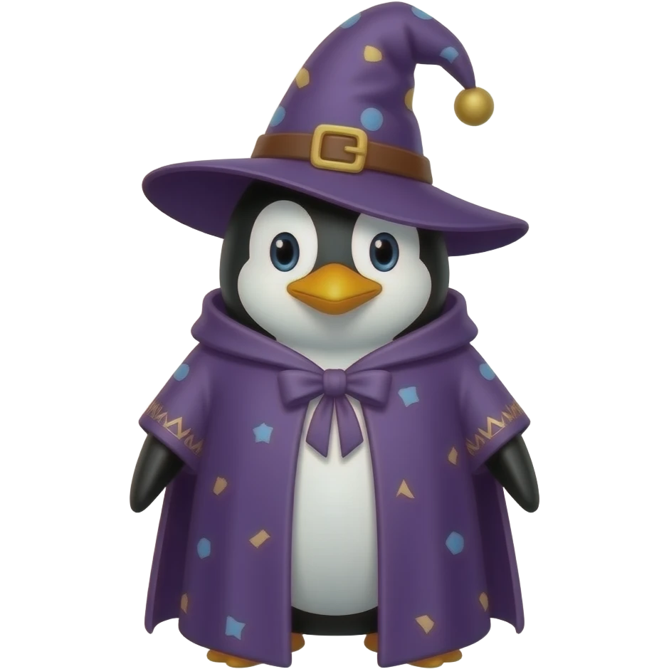 Penguin Wizard emoji
