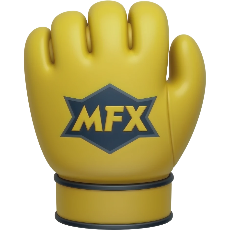 yellow MMA glove emoji