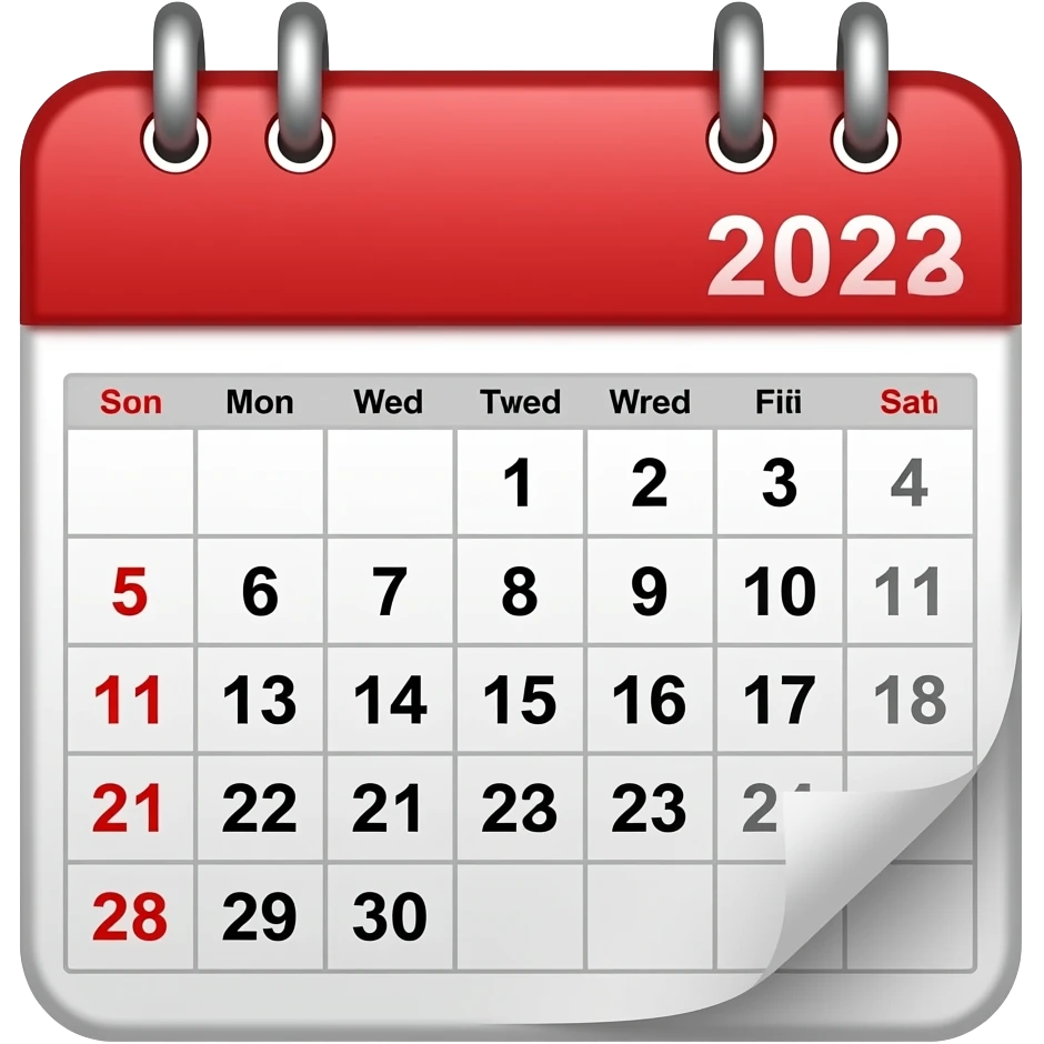 calendario ejercicio emoji