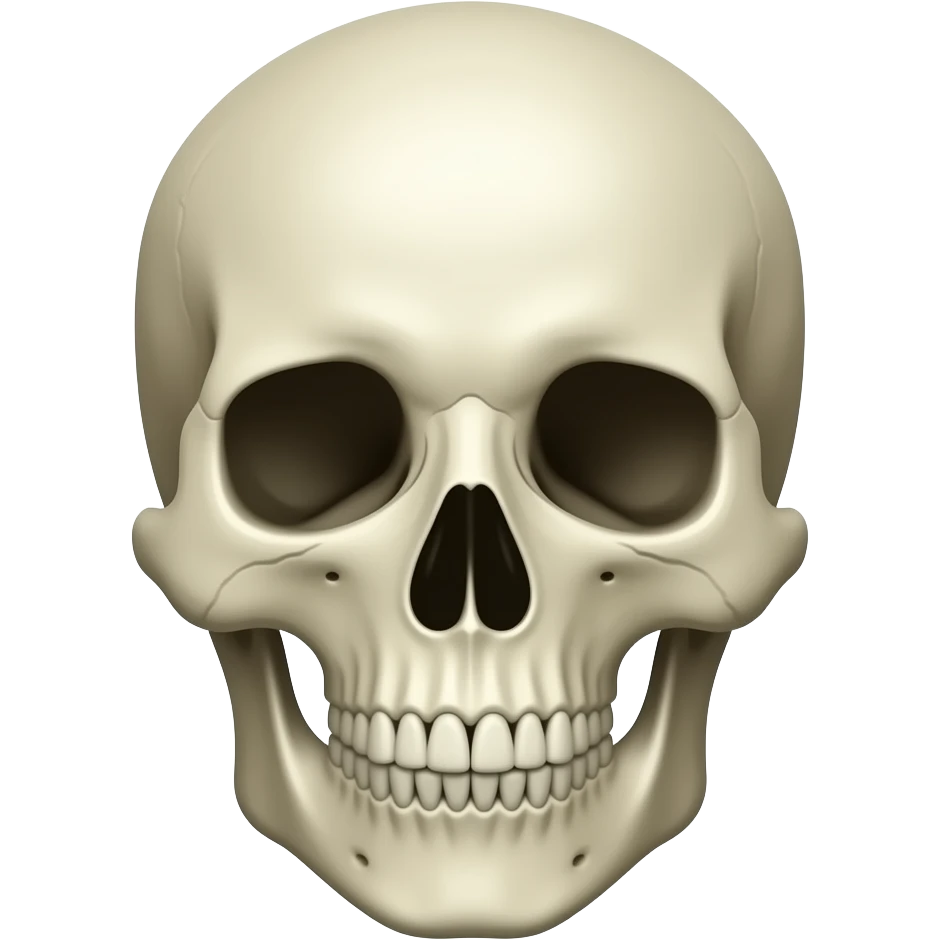 Skull face emoji