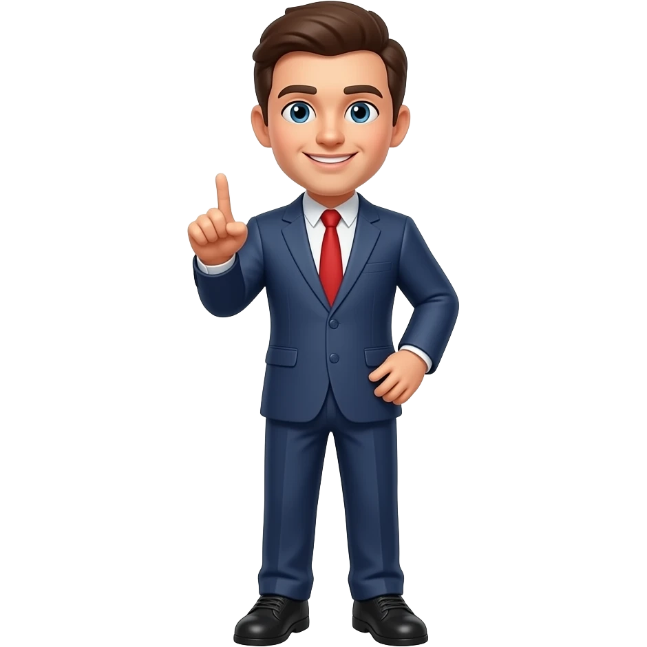 indicando com o dedo emoji