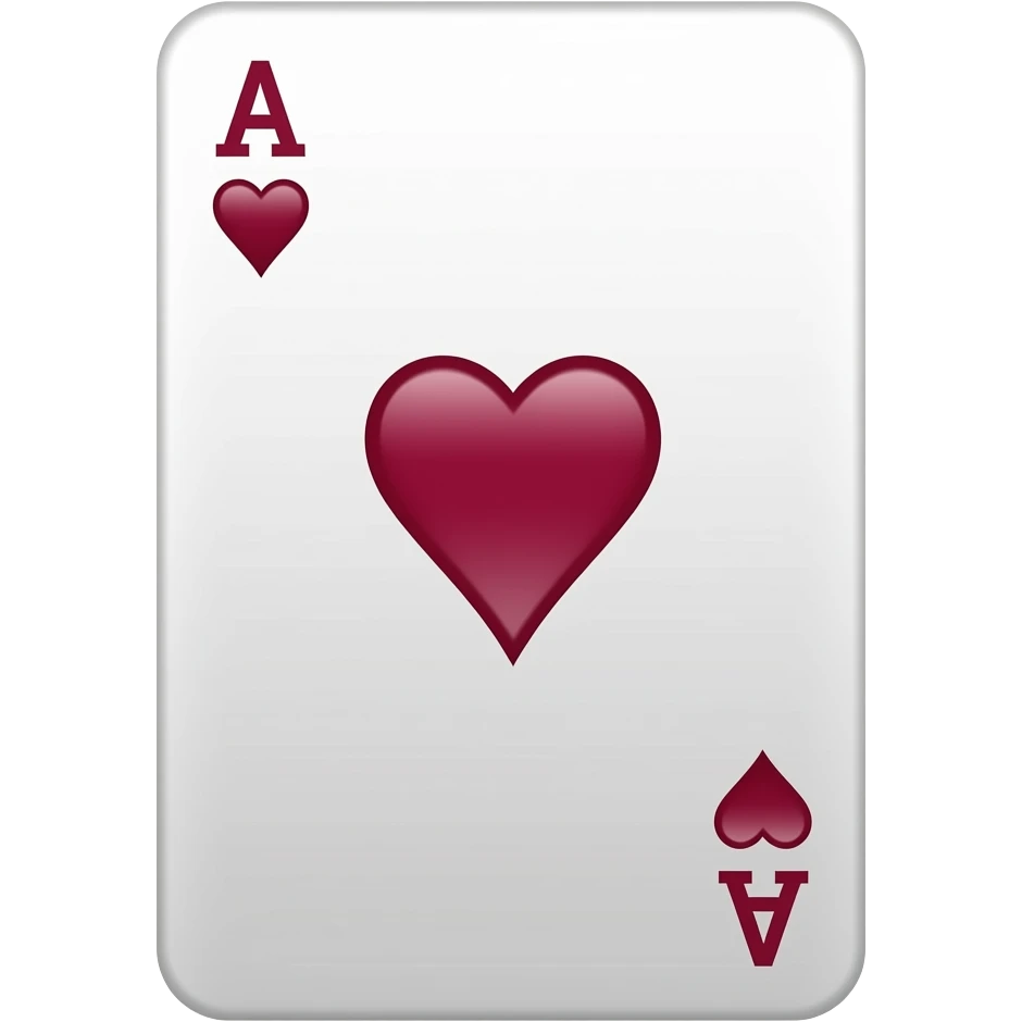 A maroon ace just the emoji please emoji