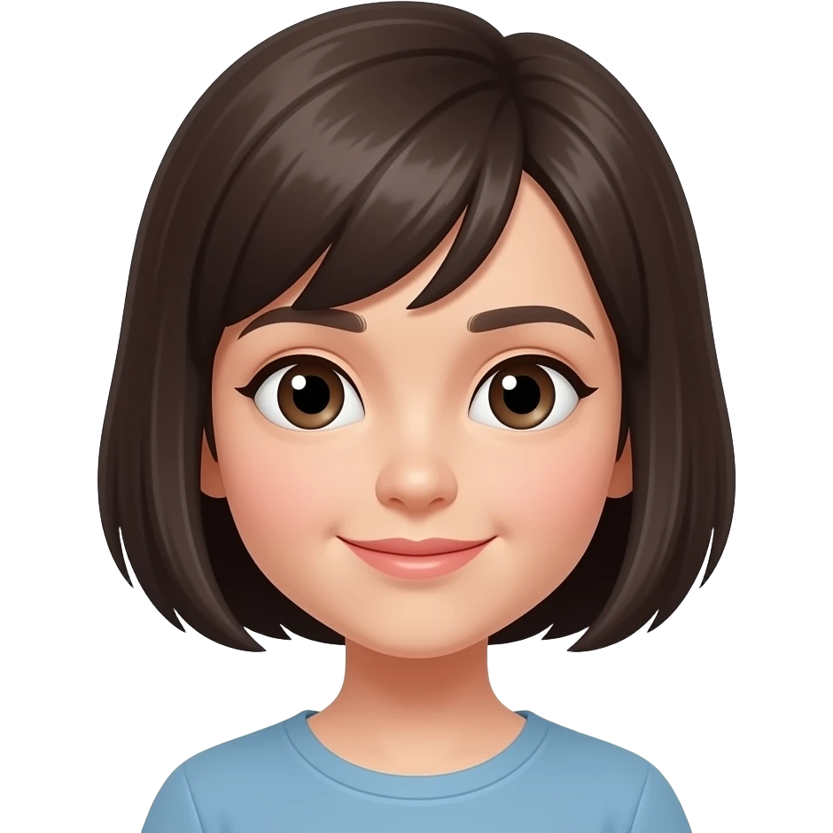 girl with short hair emoji