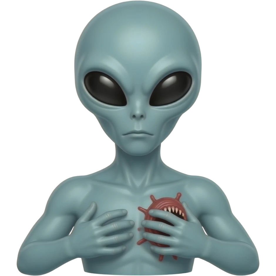 aliens chest burster emoji