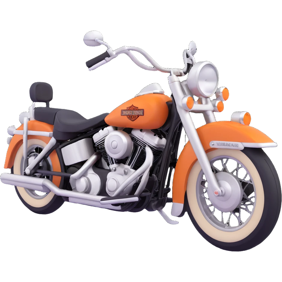 Harley-Davidson classic motorcycle emoji
