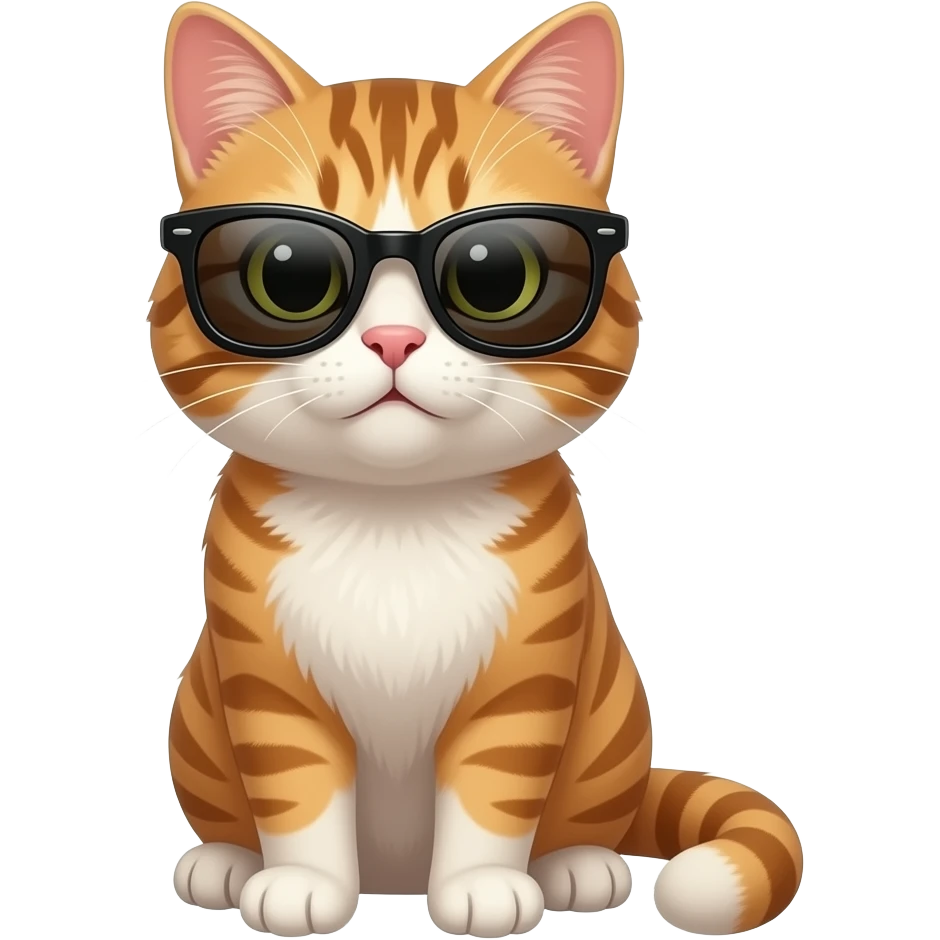 Cat wearing sunglasses emoji