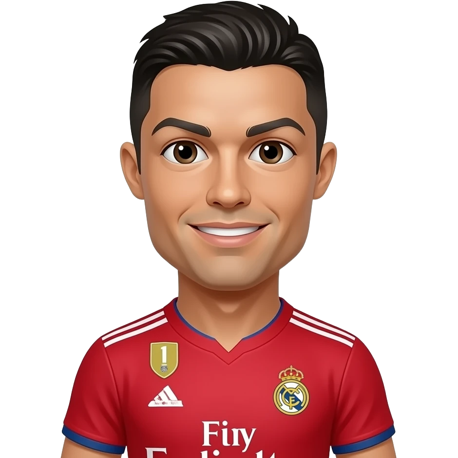 Cr7 red real emoji