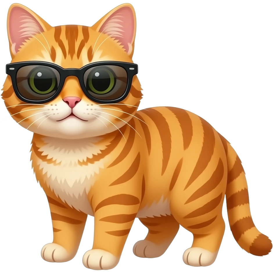 Cat wearing sunglasses emoji