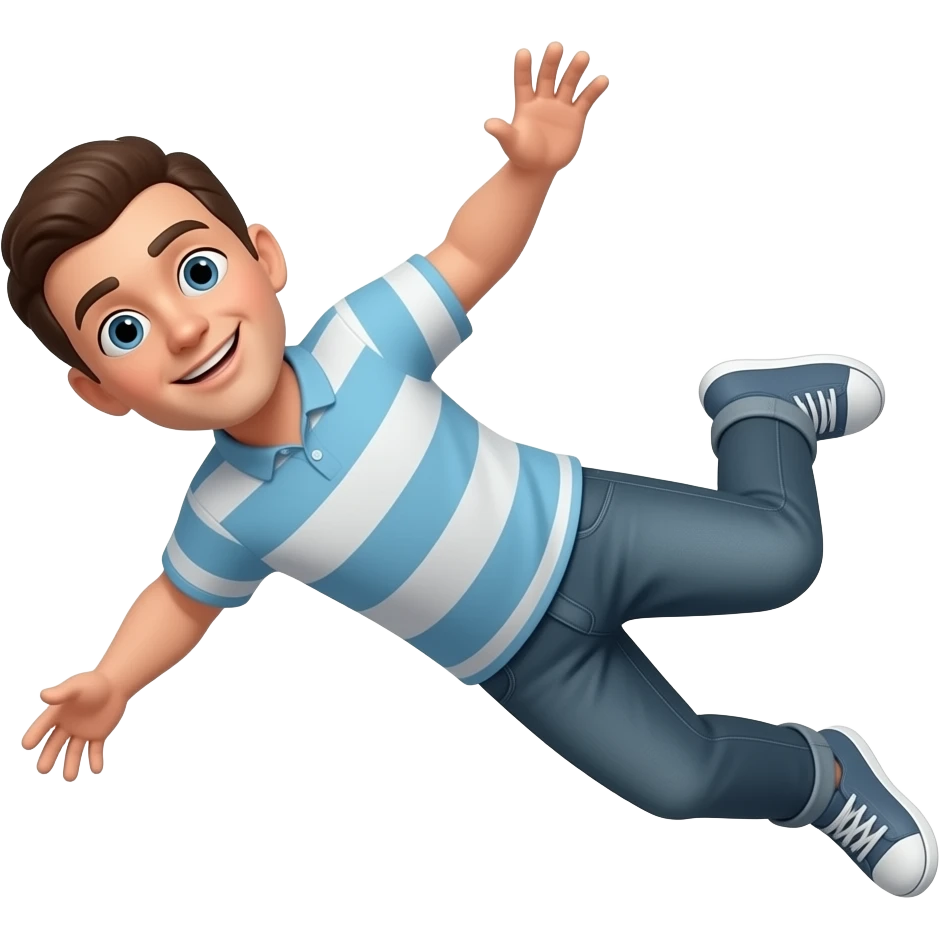 guy falling emoji