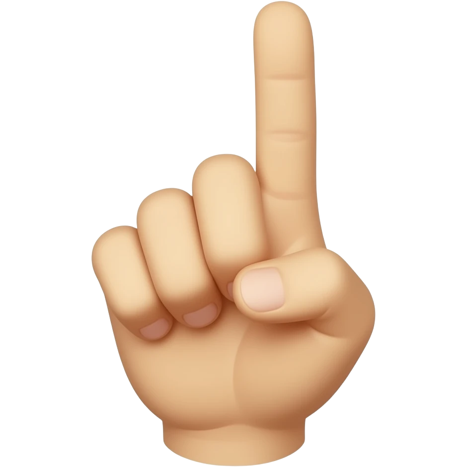 dedo indice señalando emoji