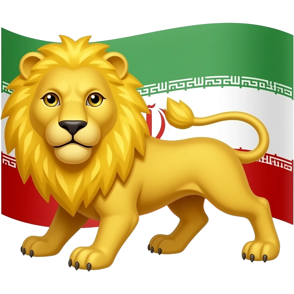 پرچ شیر و خورشید ایران emoji