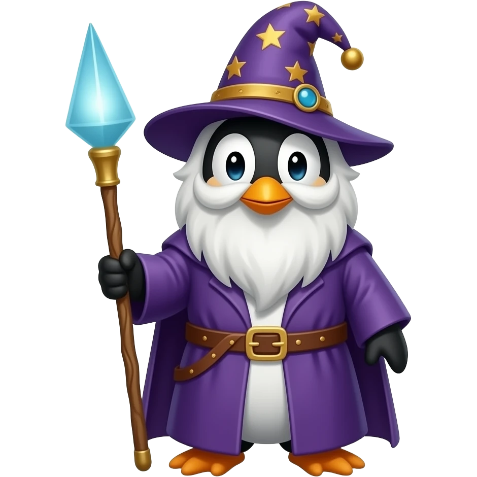 Penguin Wizard emoji