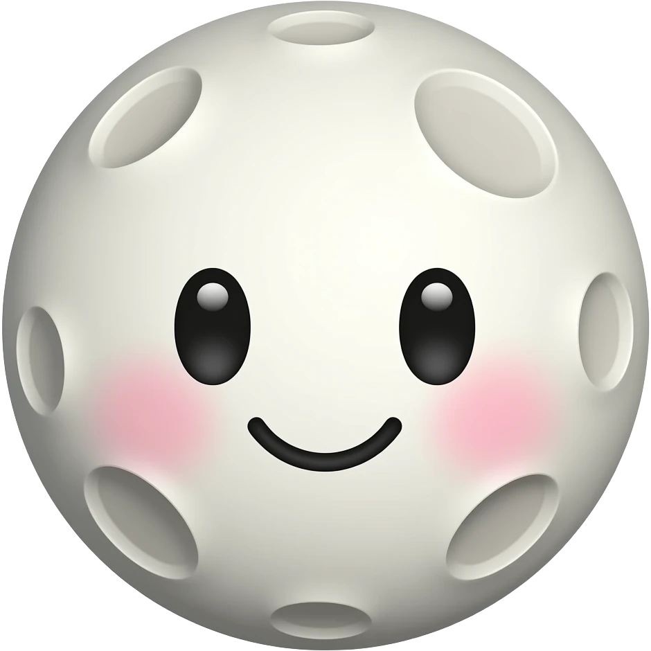Cute Moon emoji