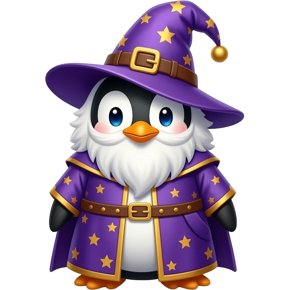 Penguin Wizard emoji