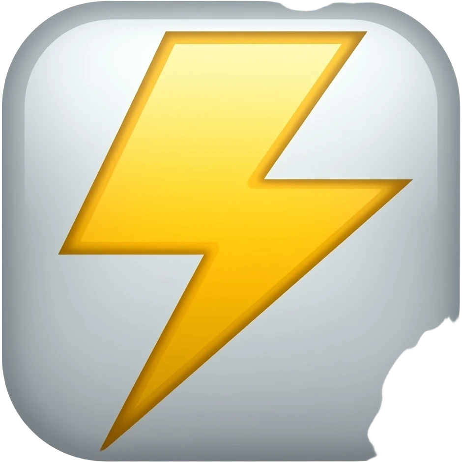 lightning emoji