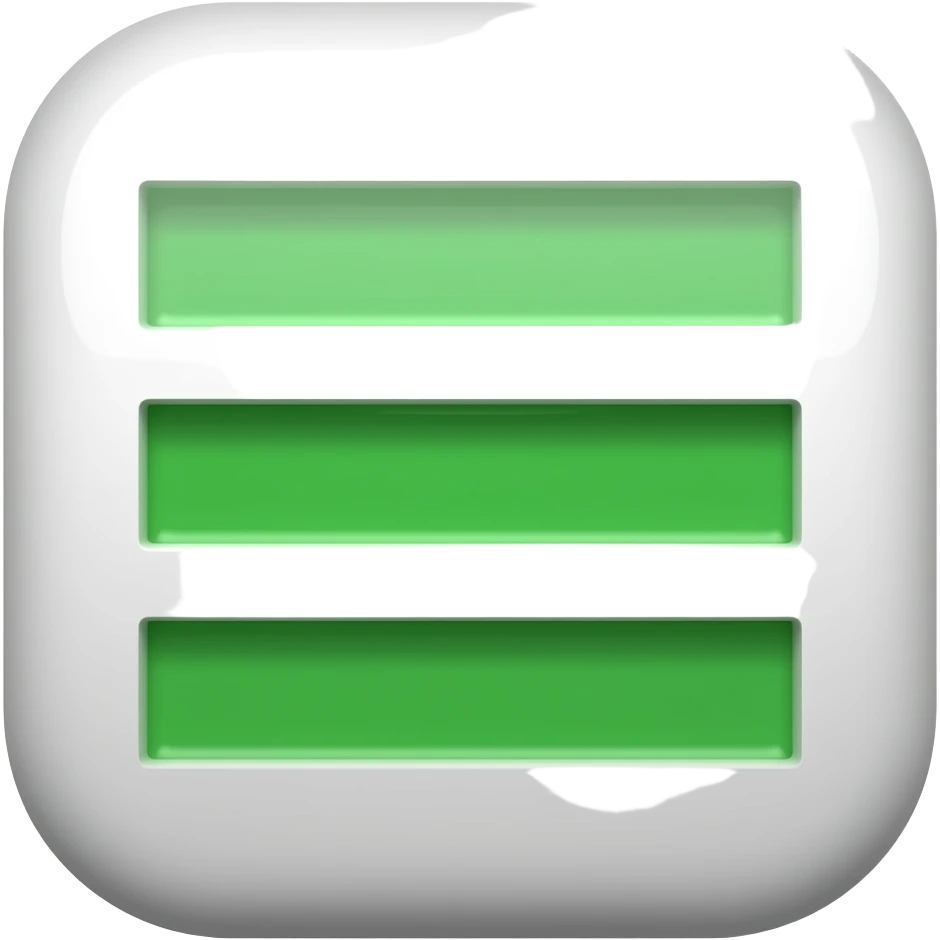 green equal emoji