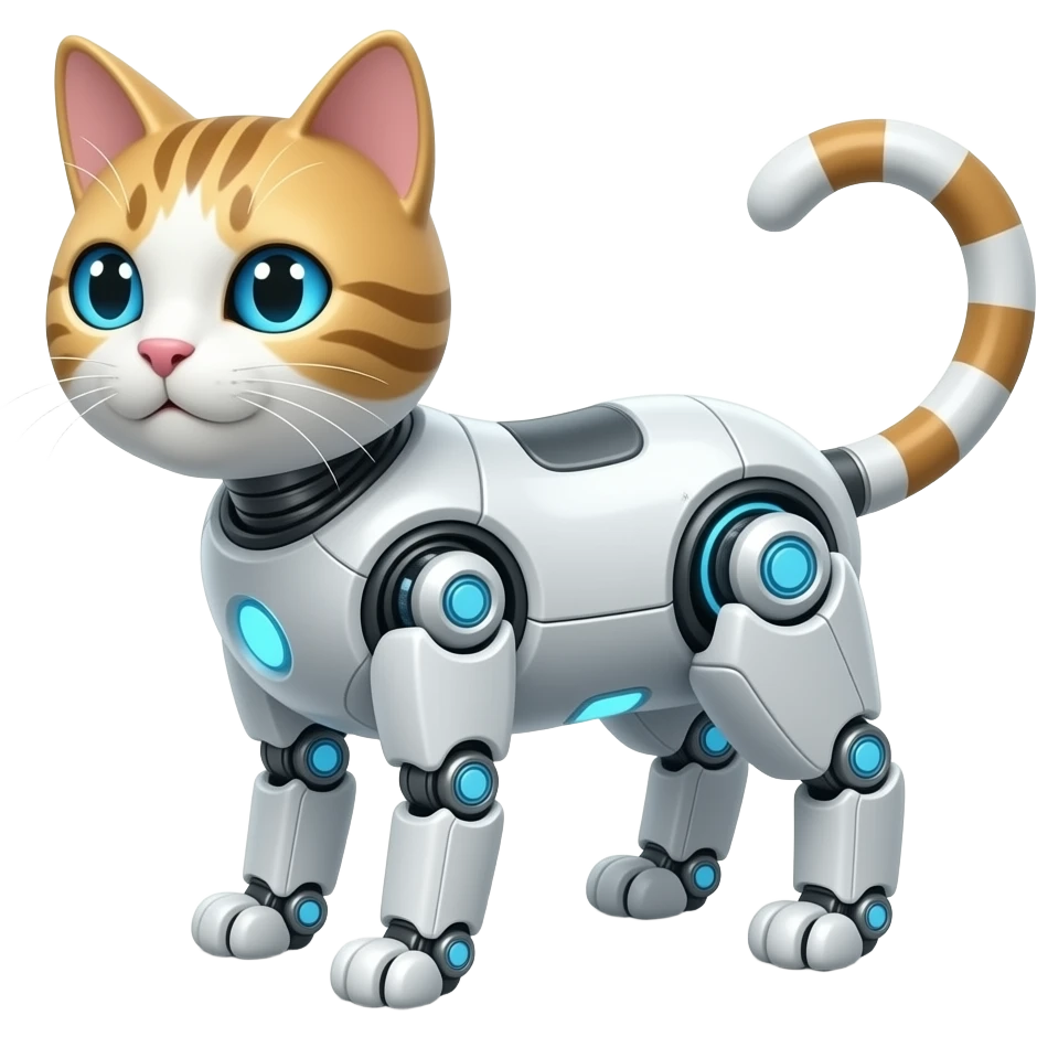 coding robotic cat emoji