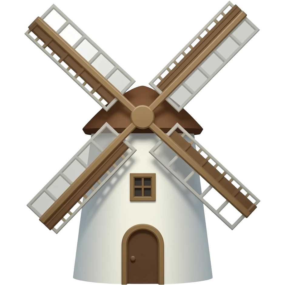 man Insdide Windmill emoji