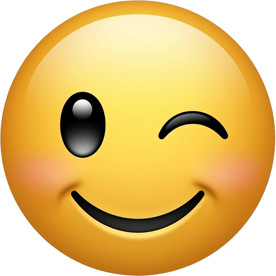 눈을 글썽이면서 웃는 얼굴 emoji