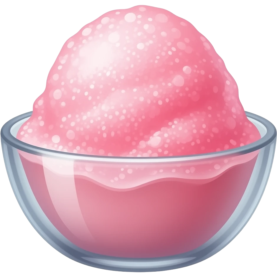 soft pink shaved ice emoji