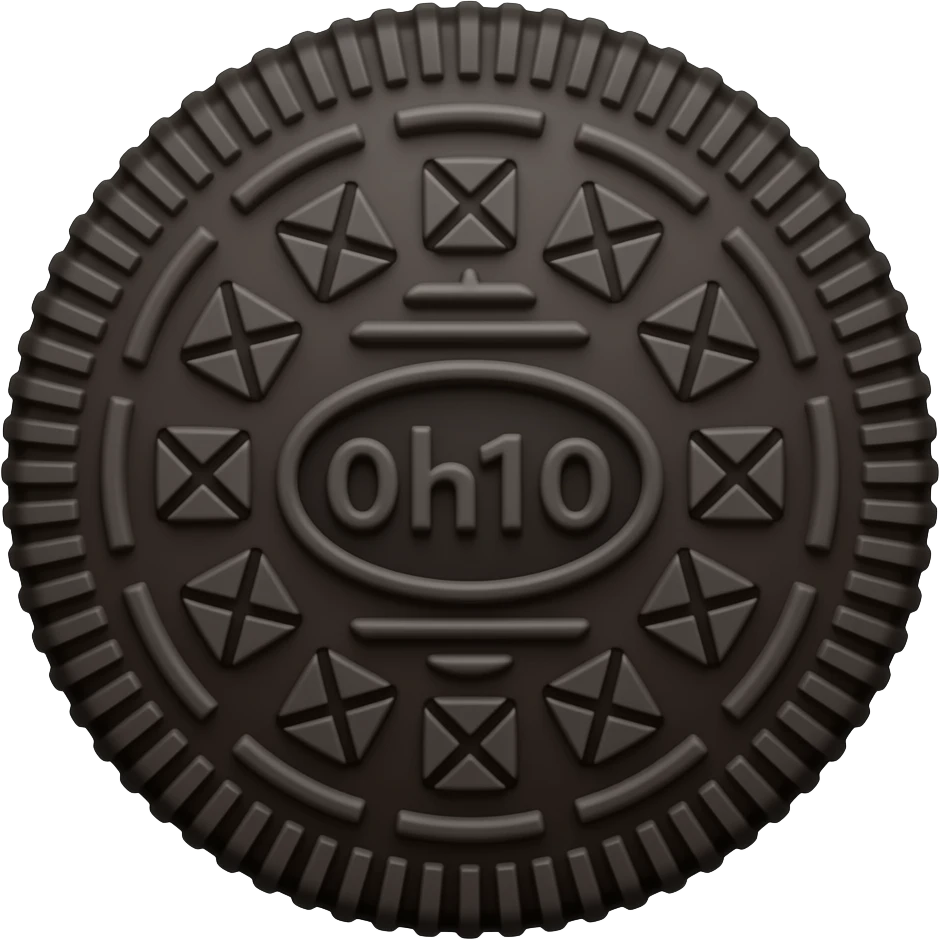 Oreo cookie emoji
