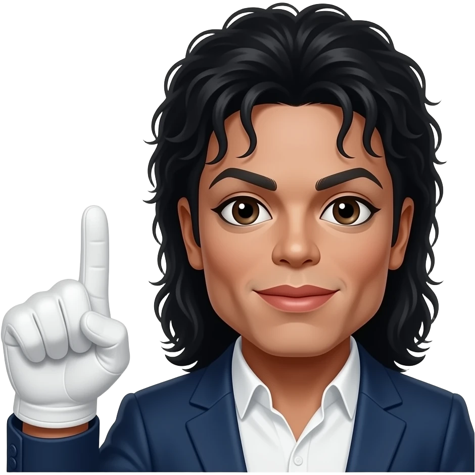 Michael Jackson white glove emoji