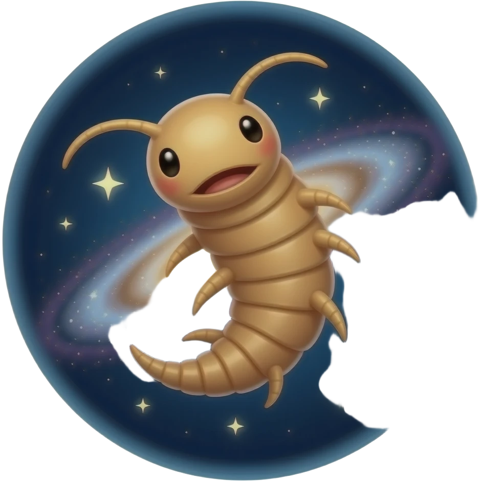 Tardigrade in space emoji
