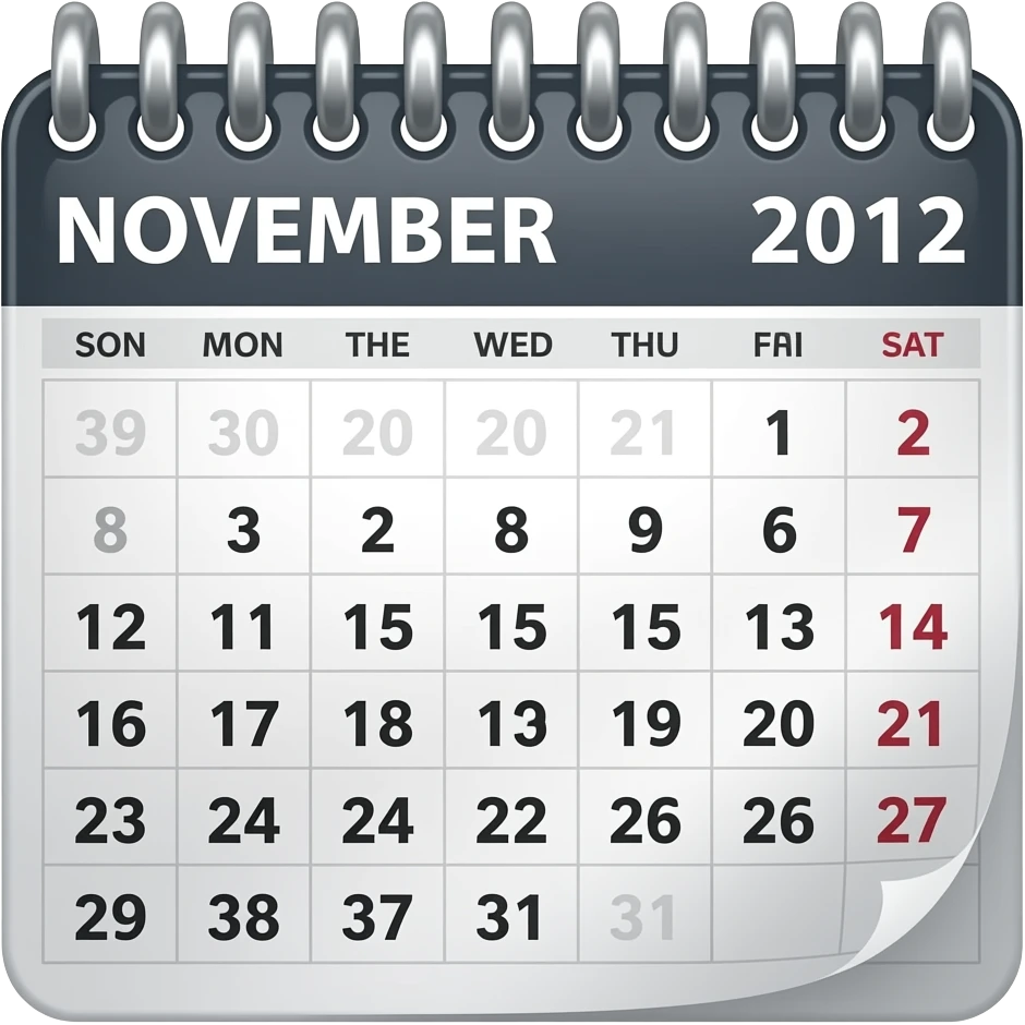 calendar november emoji