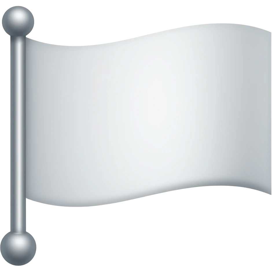 White flag with a pin on it emoji