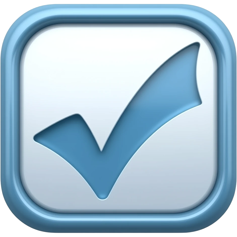 Blue Check Mark emoji | AI Emoji Generator