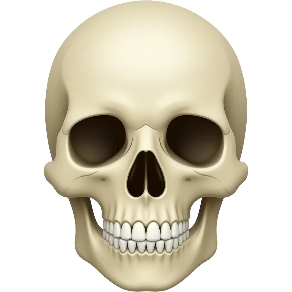 Skull face emoji