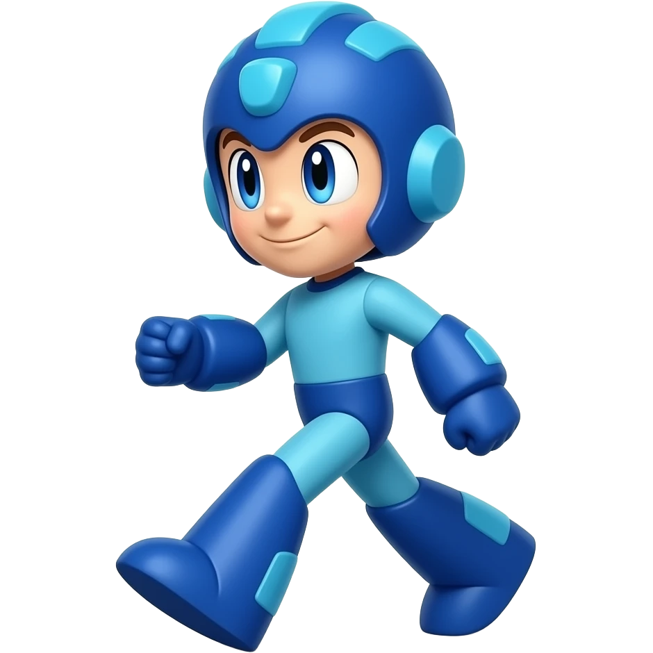 Mega Man is walking emoji