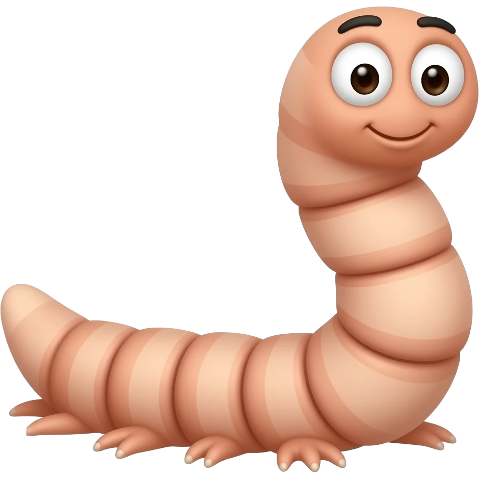 Worm emoji