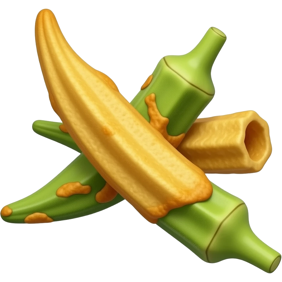 कुरकुरी भिंडी 3D emoji