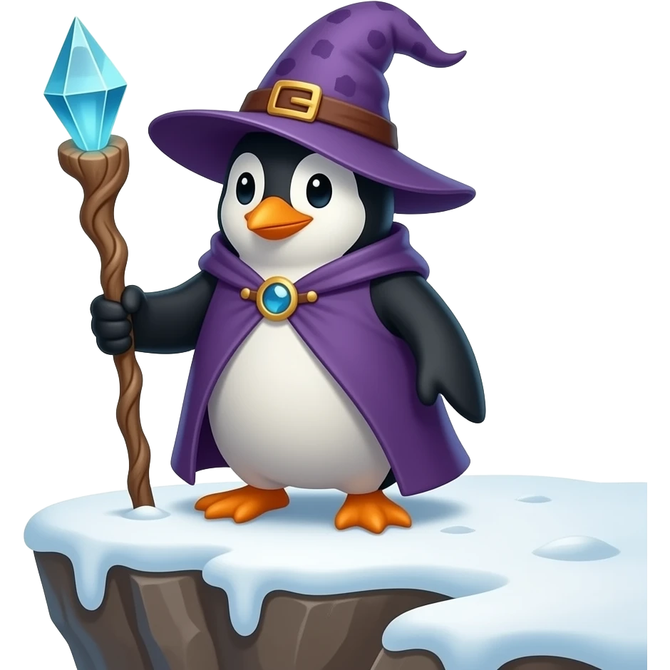 Penguin Wizard emoji