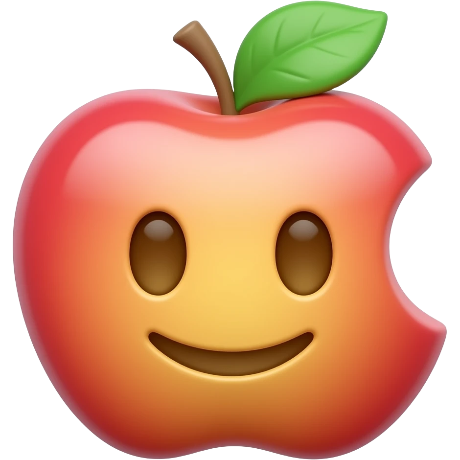 Keep original image exactly, convert to Apple-style 3D emoji, smooth plastic, rounded, minimal, soft light, clean background. emoji