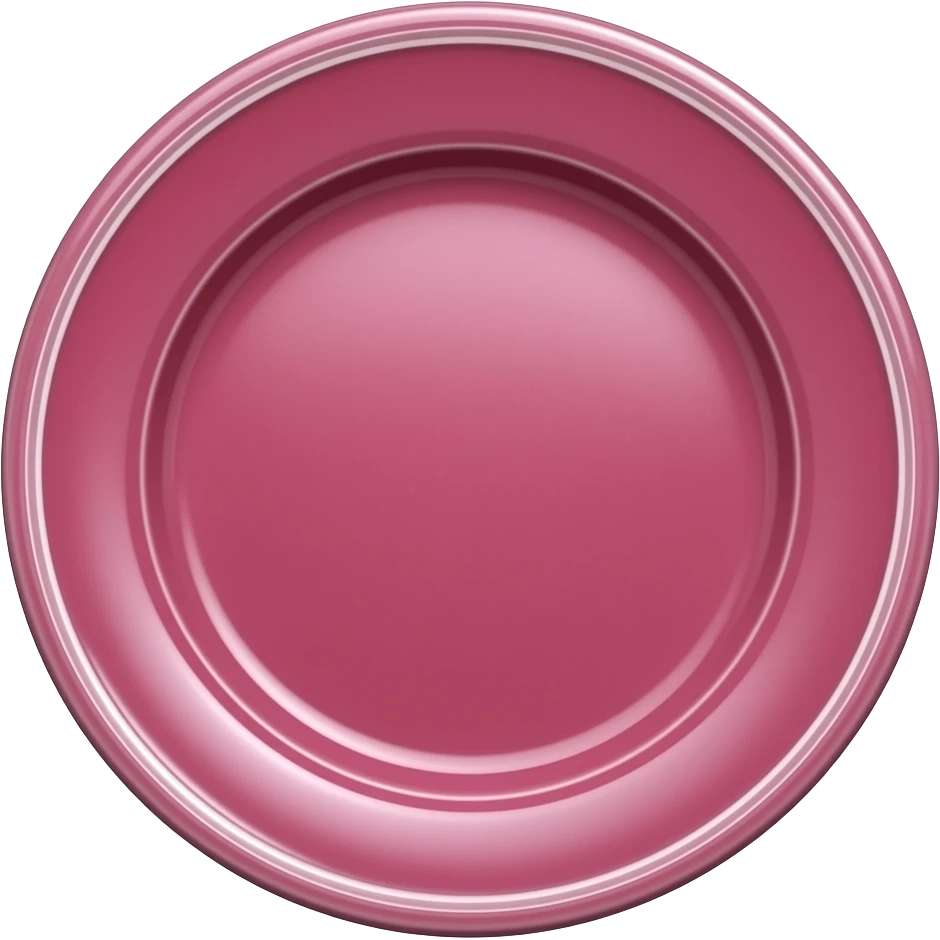 dark pink plate porcelain fine china emoji