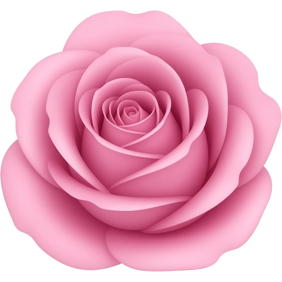 A pink rose emoji