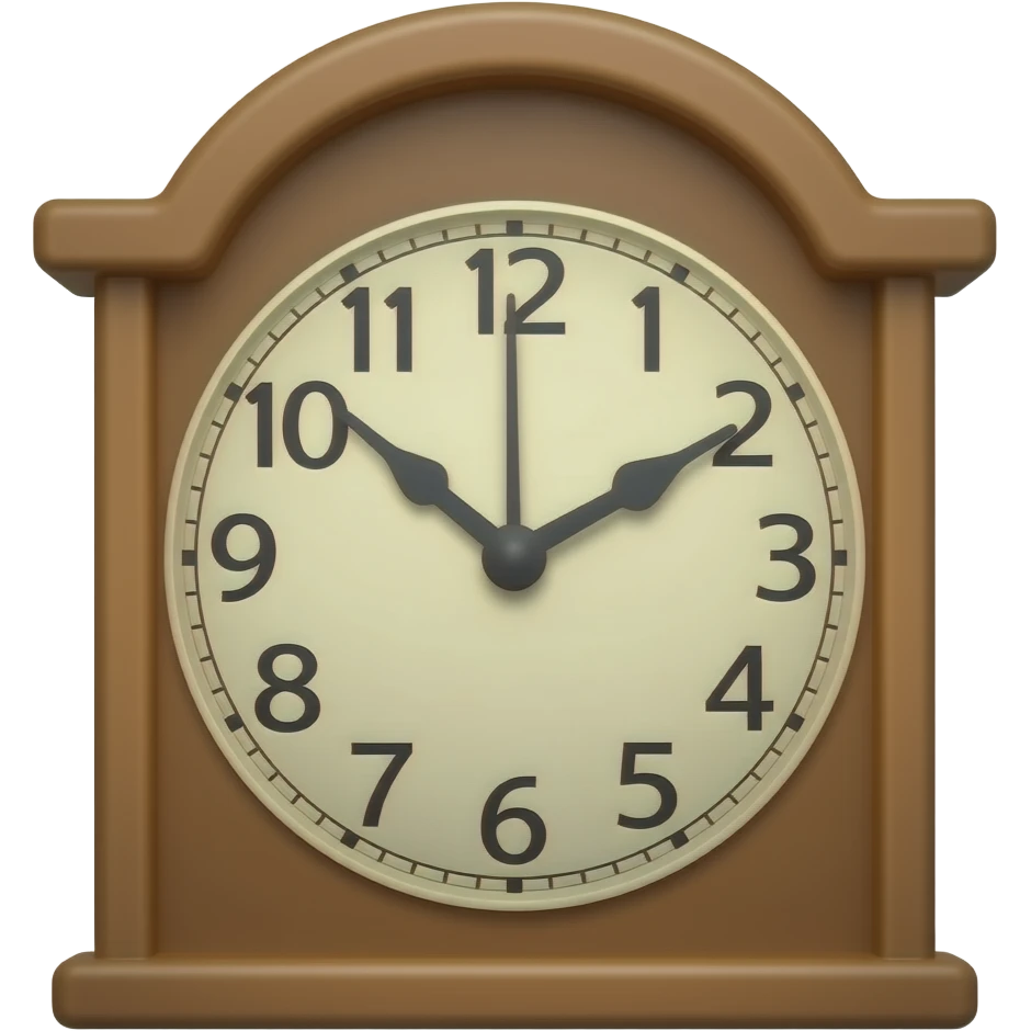 Grandfather clock emoji